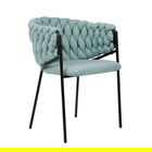 Scaun Merle, Homla, 59x45x78 cm, metal/poliester, verde