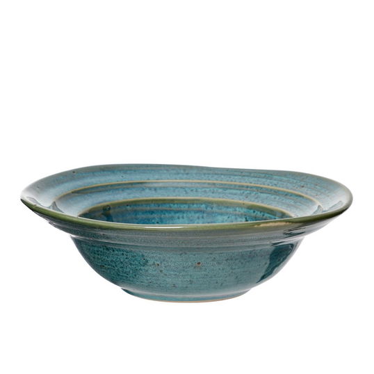 Farfurie adanca Palmera, Homla, 19 cm, ceramica, turcoaz