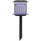 Outsunny Set 2 Lămpi 2-în-1 în Aer Liber Împotriva Țânțarilor, Felinare Împotriva Țânțarilor cu Lumină LED și UV, Ø18x45 cm, Negru