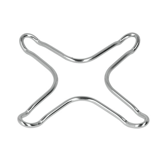 Accesoriu cromat pentru ochi aragaz, Metaltex, 10 x 10 cm, inox