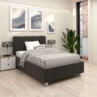 Pat tapitat copii ARISA, 90x200, stofa Neagra