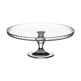 Platou tort cu marginea in sus Patisserie, Pasabahce, Ø32 x 13 cm, sticla,