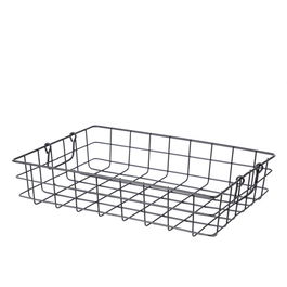 Cos pentru fructe Alver, Homla, 38x28 cm, metal, negru