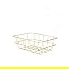 Cos pentru fructe Voss, Homla, 25.5x18.5x9 cm, metal, auriu