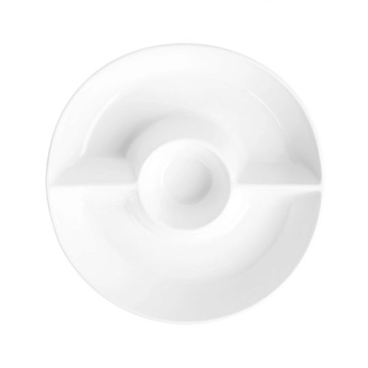 Platou servire Negas, Homla, 30 cm, portelan, alb
