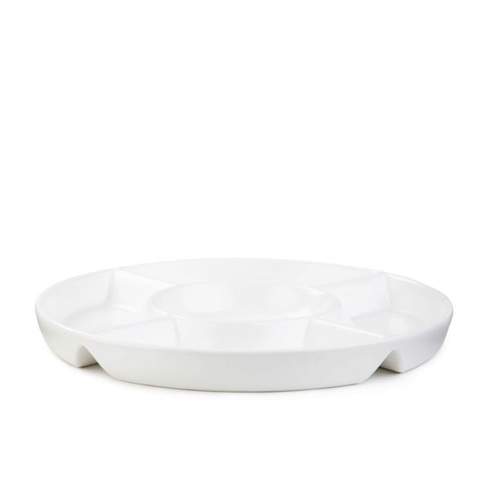 Platou servire Nelson, Homla, 33 cm, portelan, alb