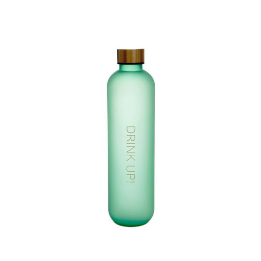 Sticla de apa Daily, Homla, 1 L, plastic/metal, verde/maro