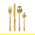 Set tacamuri 24 piese Lugano, Homla, inox, auriu