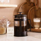 Ceainic cu infuzor Brauer, Homla, 850 ml, sticla/plastic, transparent/negru