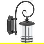 Outsunny Lampă de Exterior cu Panou Solar Impermeabil, Aprindere Automată, Lumină Solară în Aer Liber, 16.5x25.5x41 cm, Negru