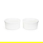 Set 2 vase de copt Tineo, Homla, 9 cm, portelan, alb