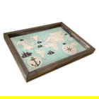 Tava pentru servire, AT-006, 30x40 cm, MDF , Multicolor