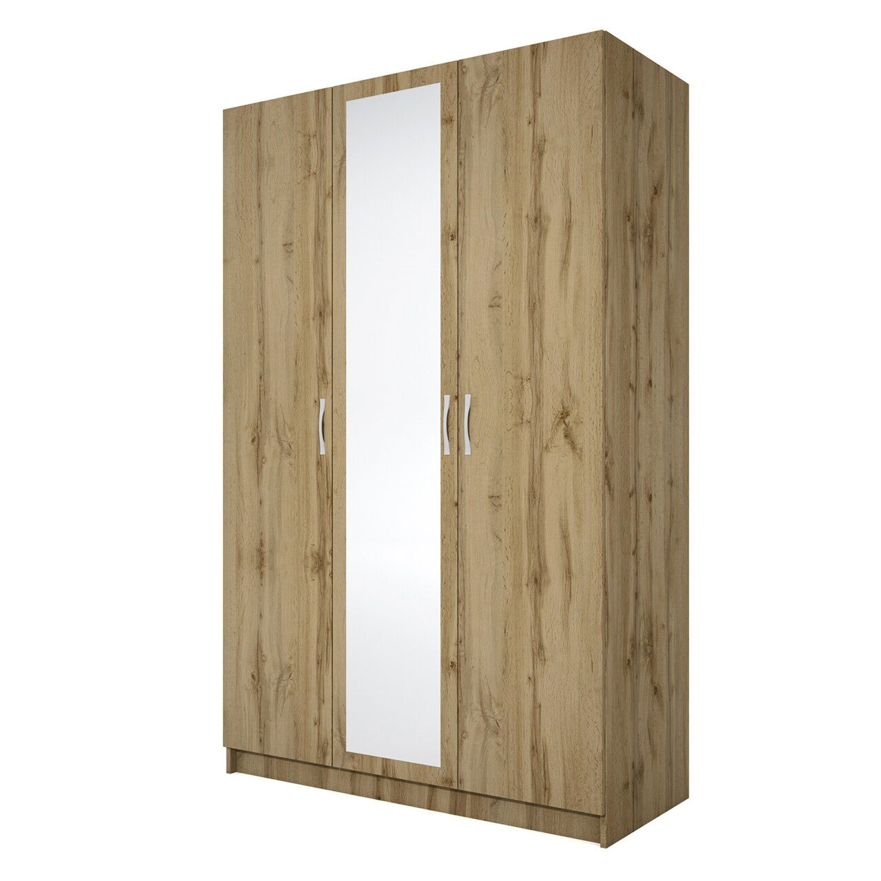 Dulap, Bedora, City 1003, dakota, 120 x 52.5 x 191 cm, PAL, maro deschis