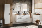 Set Mobilier baie, din MDF, 5 piese, 120 cm, Adel alb