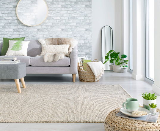 Covor Minerals, Flair Rugs, 80x150 cm, lana/poliester, natural