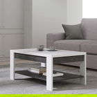 Masuta de cafea Bernisse, Bedora, 100x60x45.7 cm, PAL, alb/gri inchis