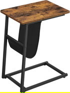 Masuta C Shape, Vasagle, 50 x 35 x 62 cm, otel/PAL, maro/negru