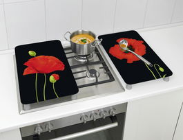 Set 2 protecții universale pentru aragaz, Wenko Poppy