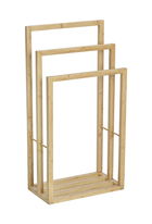 Suport pentru prosoape, Wenko, Freestanding Bambusa, 42 x 23 x 82 cm, bambus, natur