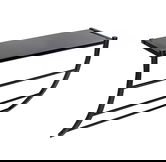 Suport pentru prosoape si accesorii baie, Wenko, Tarderia, 56 x 23 x 48 cm, metal/sticla, negru