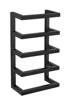 Suport pentru prosoape, Wenko, Fondiro, 24 x 12 x 42 cm, inox, negru