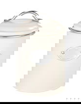 Cutie depozitare alimente, Wenko, Nero, 11.5 x 11.5 x 16.5 cm, 1 L, metal, crem