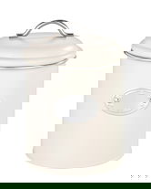 Cutie depozitare alimente, Wenko, Nero, 13 x 13 x 18 cm, 1.6 L, metal, crem