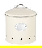 Cutie depozitare alimente, Wenko, Nero, 18.7 x 18.7 x 21 cm, 4 L, metal, crem