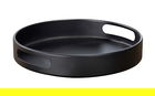 Tava rotativa 360°, Wenko, Susie, 26 x 26 x 6 cm, metal, negru