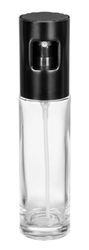 Pulverizator ulei/otet, Wenko, Nevo, 4 x 4 x 17 cm, 100 ml, sticla/plastic/inox, transparent/negru