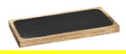 Tava pentru servire, Wenko, Ava, 30 x 15 x 2 cm, lemn/ardezie, maro/negru