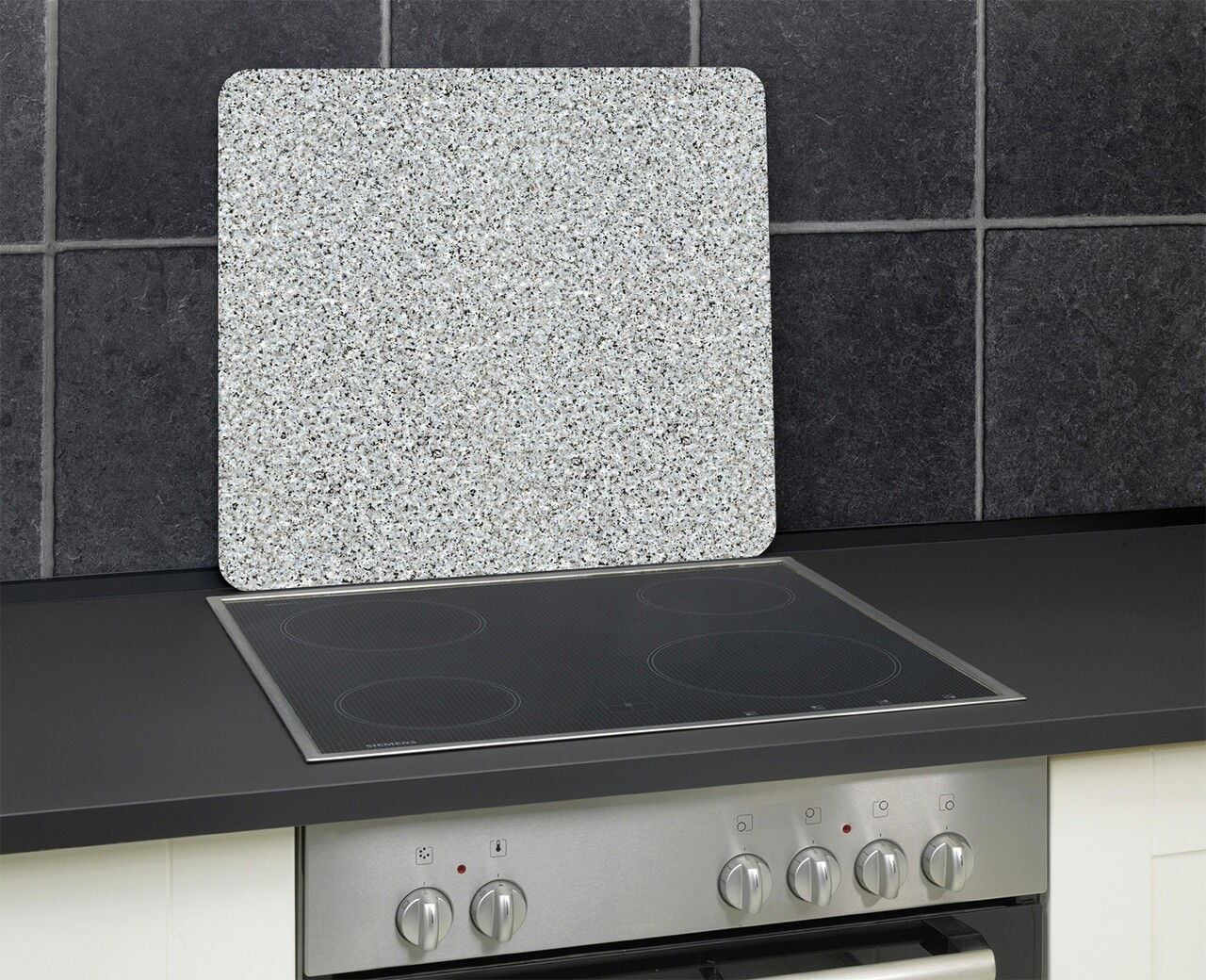Protectie perete bucatarie, Wenko, Multi Granite, sticla termorezistenta