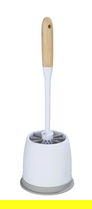 Perie pentru toaleta cu suport, Allstar, Bellagio, 12.4 x 12.4 x 38.4 cm, alb