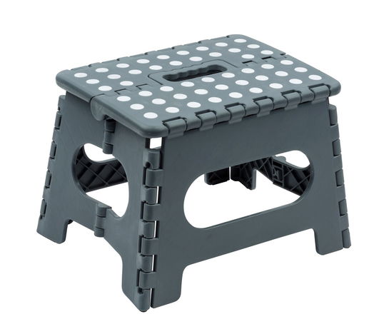 Scaunel pentru baie, Allstar, Grey, 29 x 22 x 22 cm, polipropilena, gri