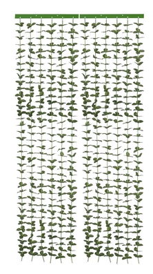 Perdea decorativa pentru usa Maximex, Leaf, 90x1x190 cm, poliester, verde
