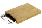 Set tocator si tava Maximex, Bamboo, 35x24.5x4 cm, bambus, maro/argintiu