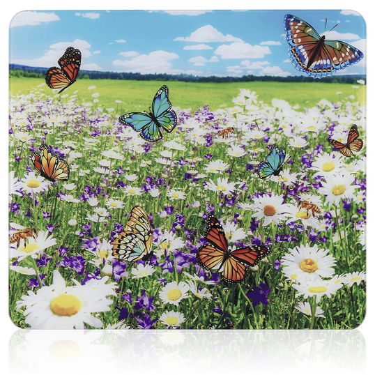 Protectie universala pentru aragaz Maximex, Summer, 56x50 cm, sticla, multicolor