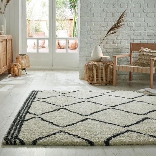 Covor Riad Berber Ivory, Flair Rugs, 200x290 cm, polipropilena, ivoriu