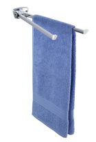 Suport pentru prosoape Basic, Wenko, 8x42x5.5 cm, inox, argintiu