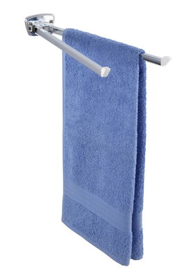 Suport pentru prosoape Basic, Wenko, 8x42x5.5 cm, inox, argintiu