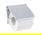 Suport pentru hartie igienica Cover, Wenko, 13.5x2.5x12 cm, metal/otel, argintiu lucios
