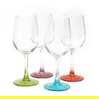 Set 4 pahare Laia, Homla, 320 ml, sticla, multicolor