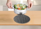 Suport pentru recipiente firebinti, Wenko, Slate, Ø 20 cm, sticla/silicon, multicolor