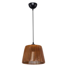 Lustra PWL-1116, Pakoworld, 22x22x60 cm, 1 x E27, hartie, maro