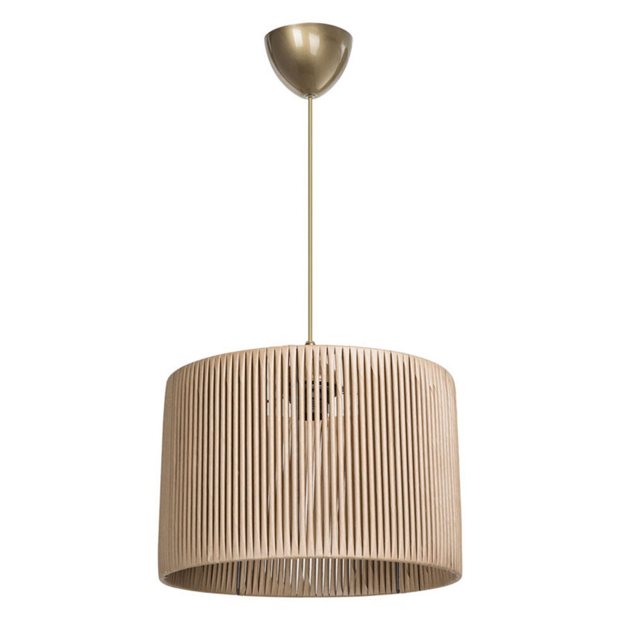 Lustra PWL-1118, Pakoworld, 30x30x75 cm, 1 x E27, hartie, natural