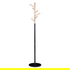 Cuier Marianna, Pakoworld, 37x37x169 cm, metal/marmura, negru/natural