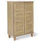 Pantofar cu 2 usi Santi, Pakoworld, 10 perechi pantofi, 60x34.5x91.5 cm, PAL melaminat, sonoma