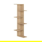 Corp biblioteca Saso, Pakoworld, 37x37x141 cm, PAL melaminat, maro