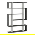 Corp biblioteca Mito, Pakoworld, 108.5x25.5x161 cm, PAL melaminat, alb/gri vintage