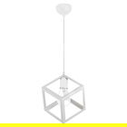 Lustra Deepora, Pakoworld, 20x20x70 cm, 1 x E27, 60W, metal, alb